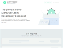 Tablet Screenshot of marsquest.com