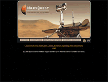 Tablet Screenshot of marsquest.org